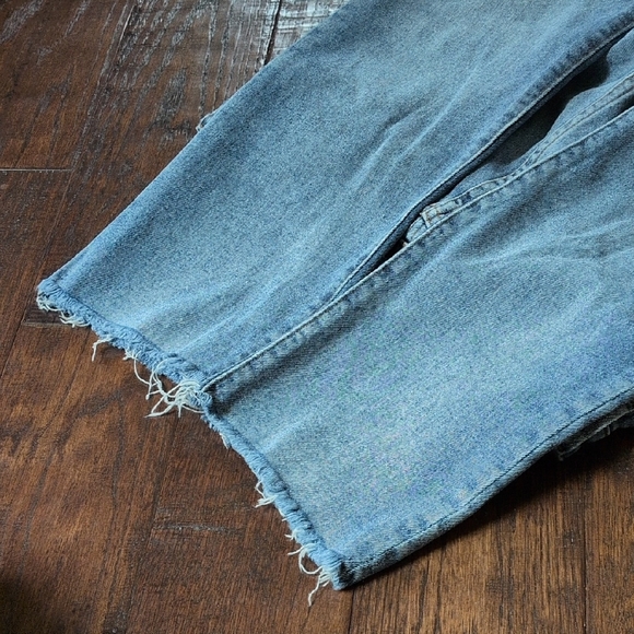 KUT FROM THE KLOTH I Reese Raw Edge Ankle Straight Leg Denim Blue Jeans, 10 - Picture 6 of 12